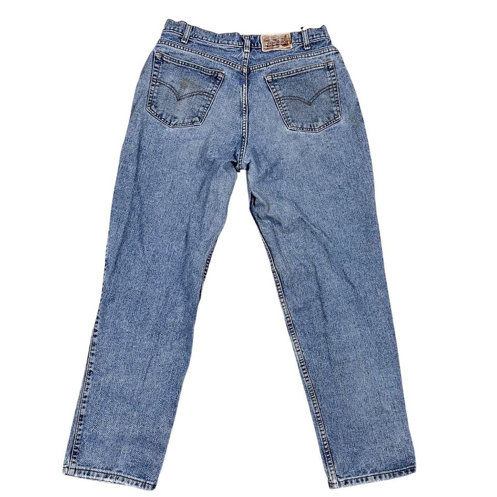 VTG Levis 545 Jeans Mens 36x32 Loose Light Wash Distressed 90s Tapered‎ Mid Rise